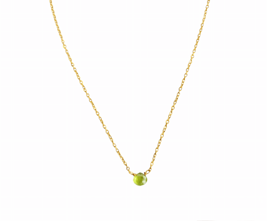 Peridot Drop Necklace - MINU Jewels