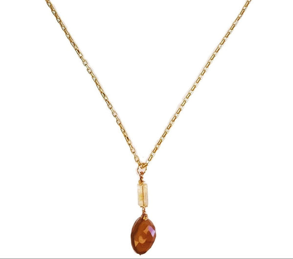 Brown Agate Necklace - MINU Jewels