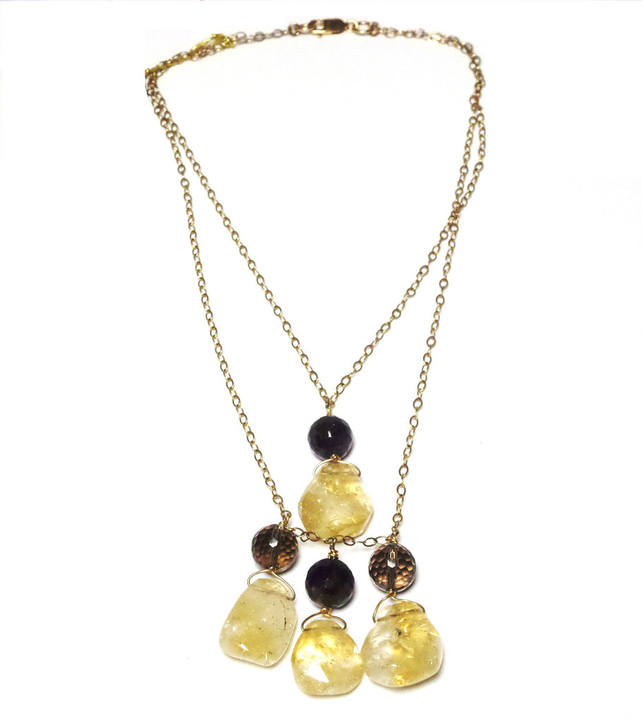 Double Strand Stone Necklace - MINU Jewels