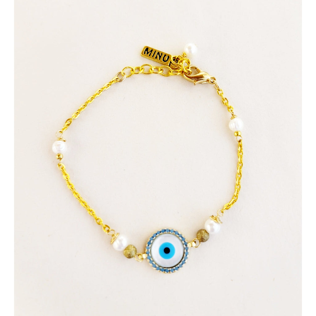 Gold Eye Chain Bracelet - MINU Jewels
