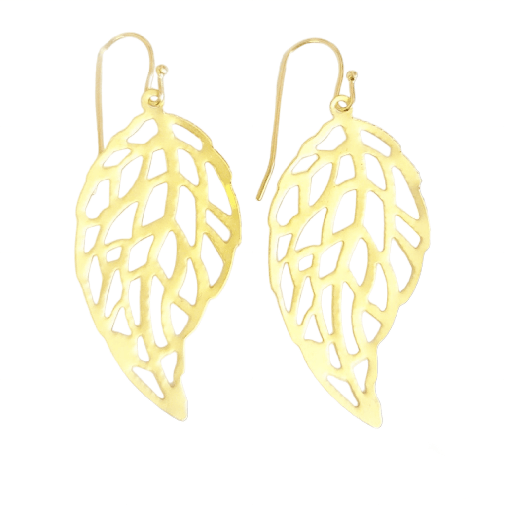 Gold Leaf Earrings - MINU Jewels
