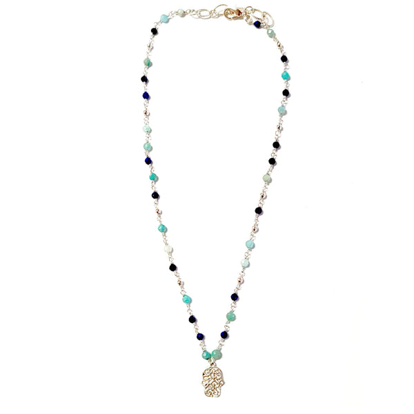 Hamsa Silver Necklace - MINU Jewels