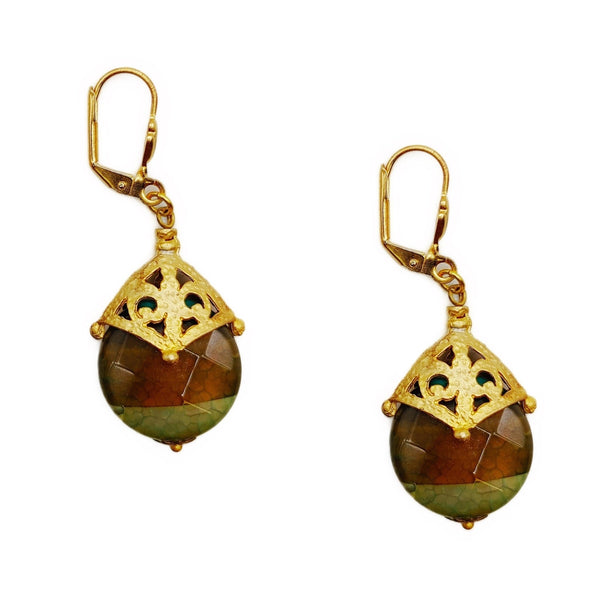 Ornate Jade Earrings - MINU Jewels