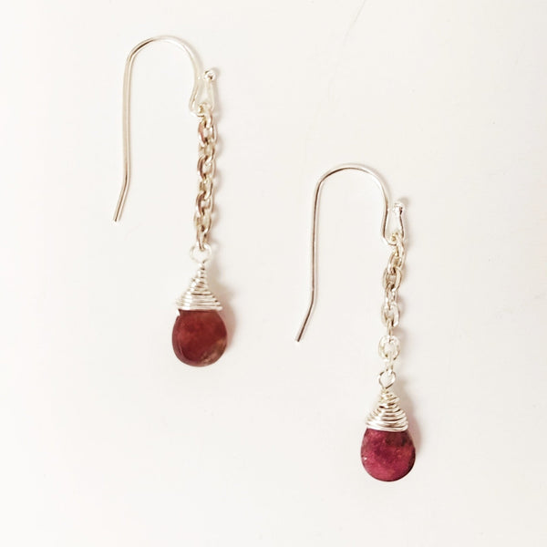 Pink Raindrop Earrings - MINU Jewels