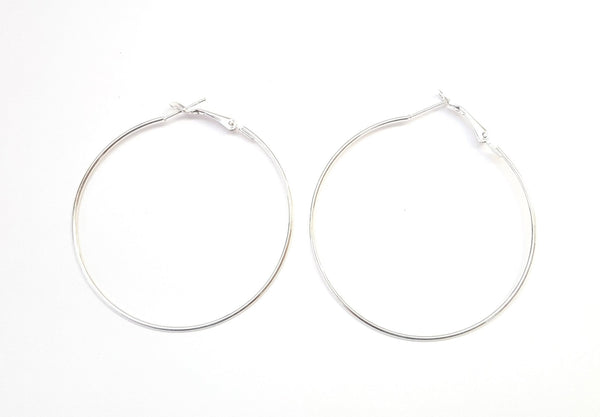 Silver Color Hoops - MINU Jewels