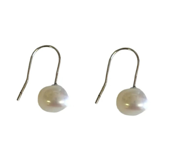Silver Pearl Earrings - MINU Jewels