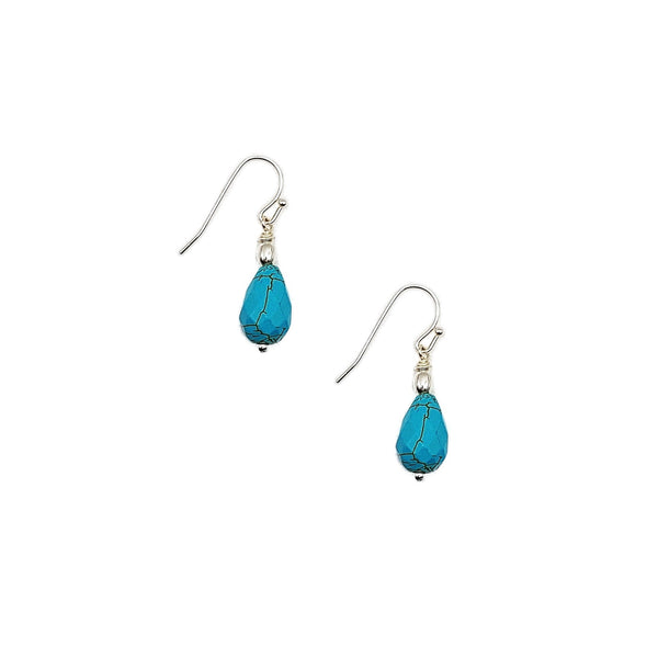 Turquoise Solitaire Earrings - MINU Jewels