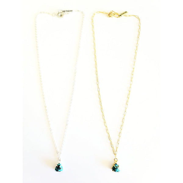 Turquoise Stud Necklace - MINU Jewels