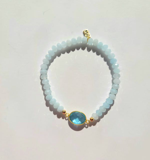 Aquamarine Blue Bracelet MINU Jewels