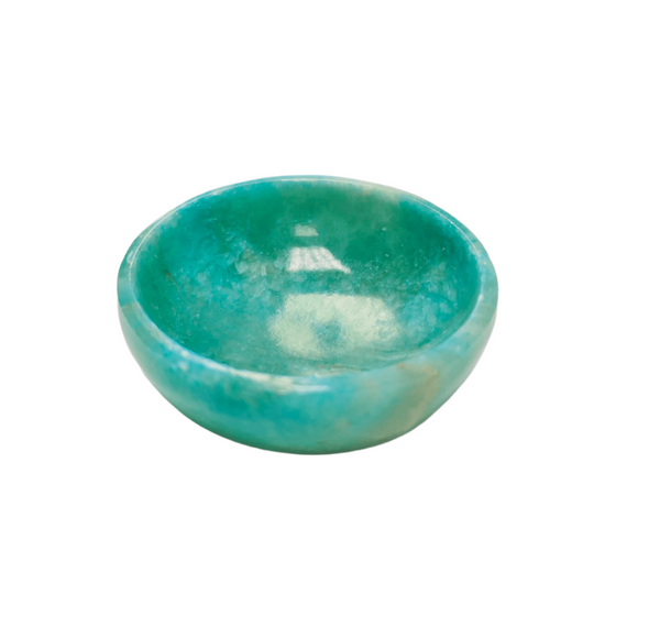 Alabaster Bowls/Dishes - Color Options Blue Round Bowl - 3.25 inches