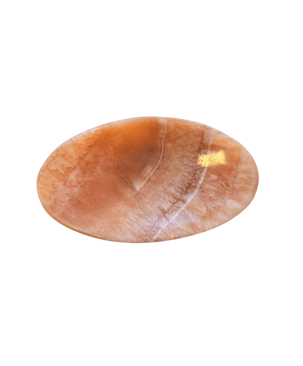 Alabaster Soap Dishes - Color Options Peach - 5.5" x 3.5"