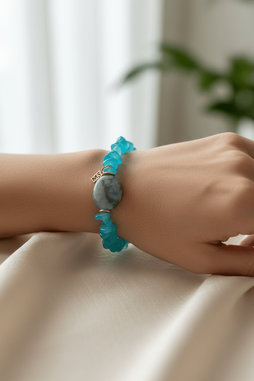 Aqua Amazonite Bracelets - MINU Jewels