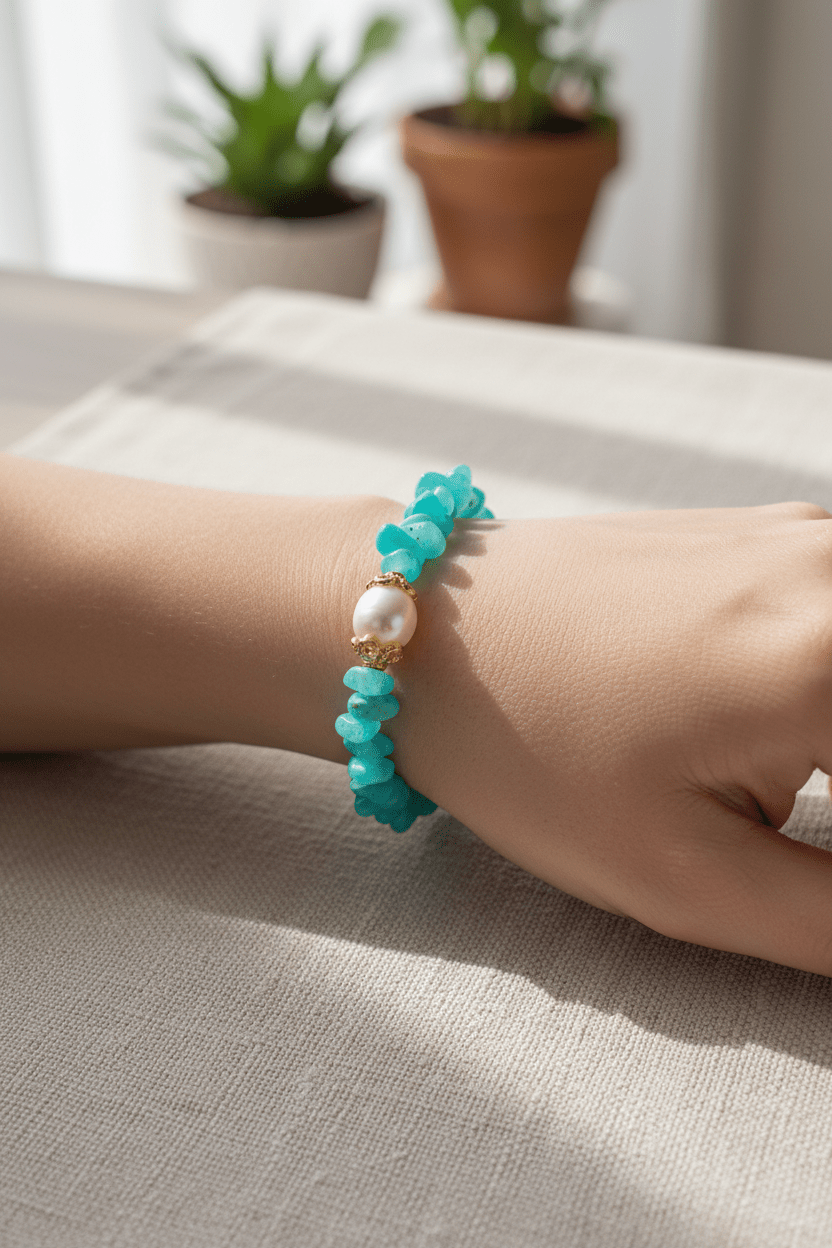 Aqua Amazonite Bracelets - MINU Jewels