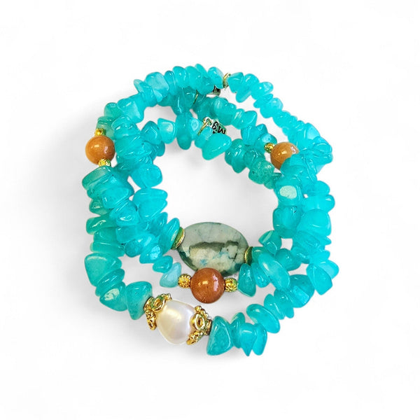 Aqua Amazonite Bracelets - MINU Jewels