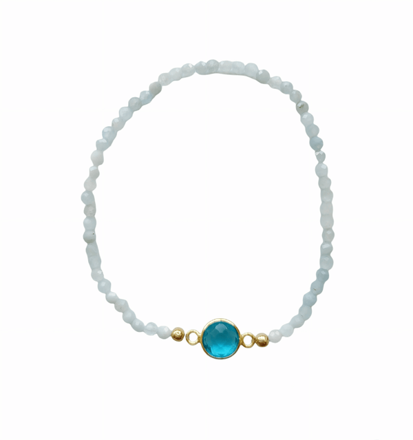 Aquamarine Blue Bracelet - MINU Jewels
