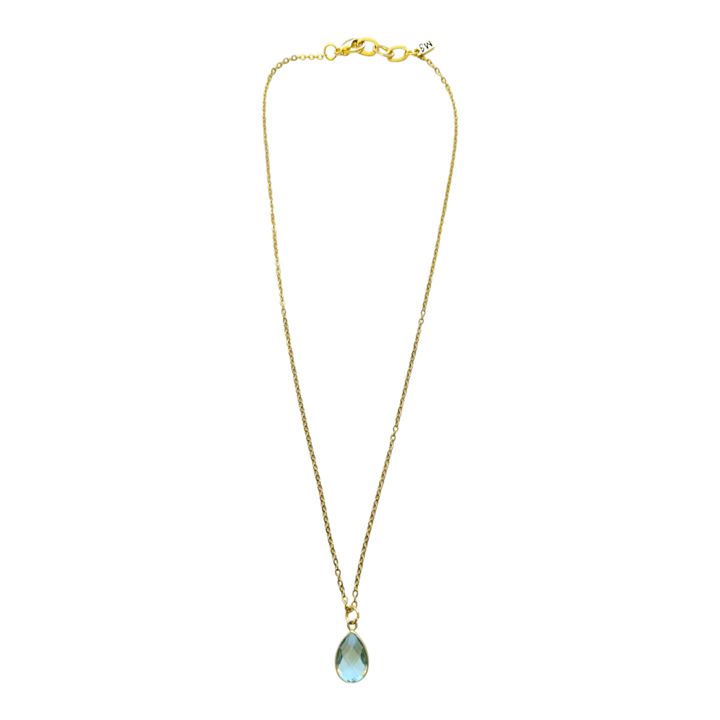 Aquamarine Stone Necklace - MINU Jewels
