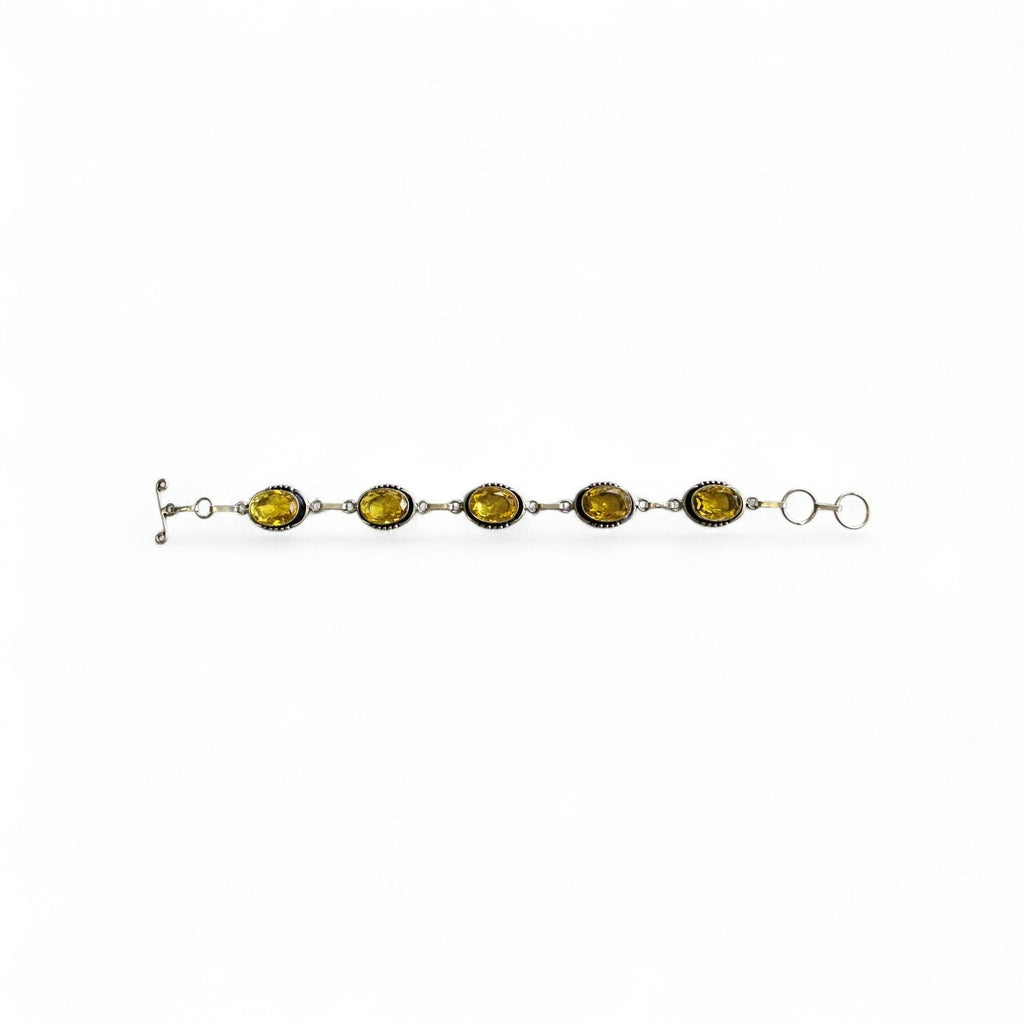Citrine Silver Bracelet