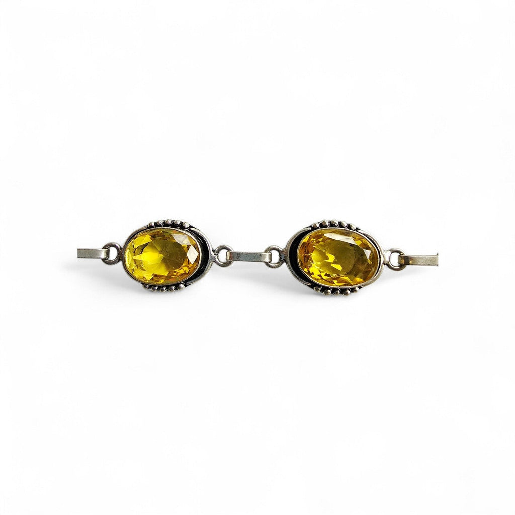 Citrine Silver Bracelet
