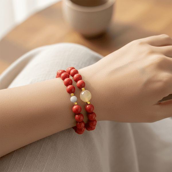 Coral Jade Bracelet