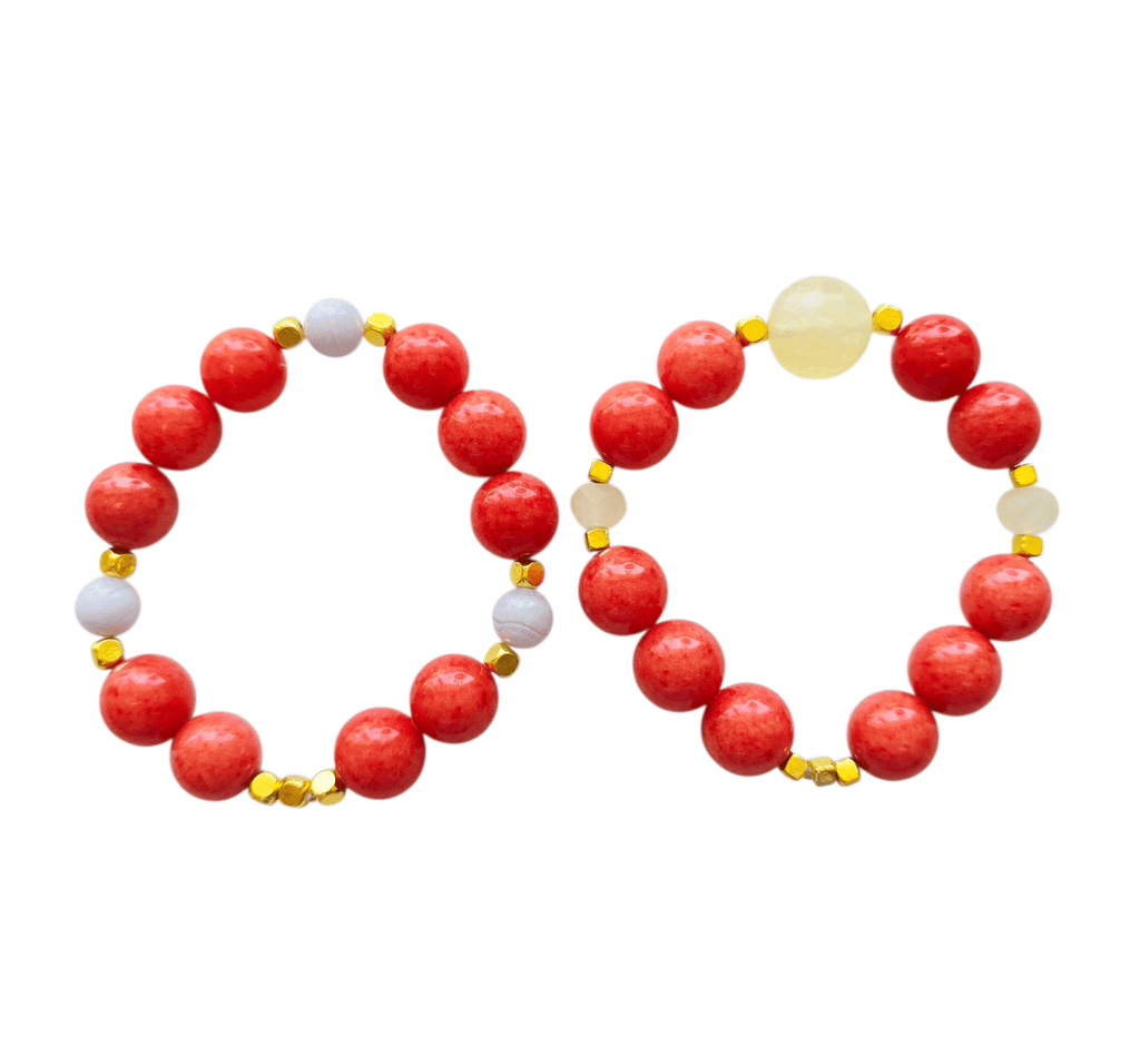 Coral Jade Bracelet - MINU Jewels