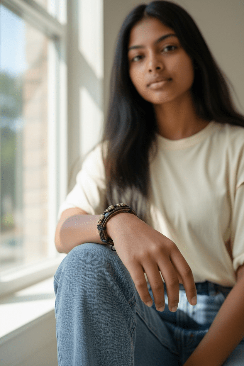 Elephant Leather Bracelet