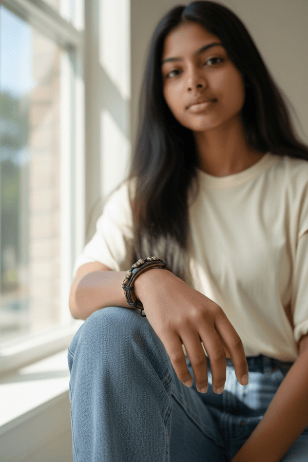 Elephant Leather Bracelet
