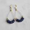 Elina Earrings Blue Lapis
