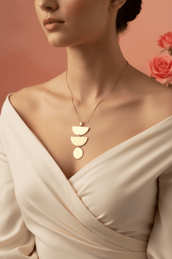 Gold Half-Moon Necklace