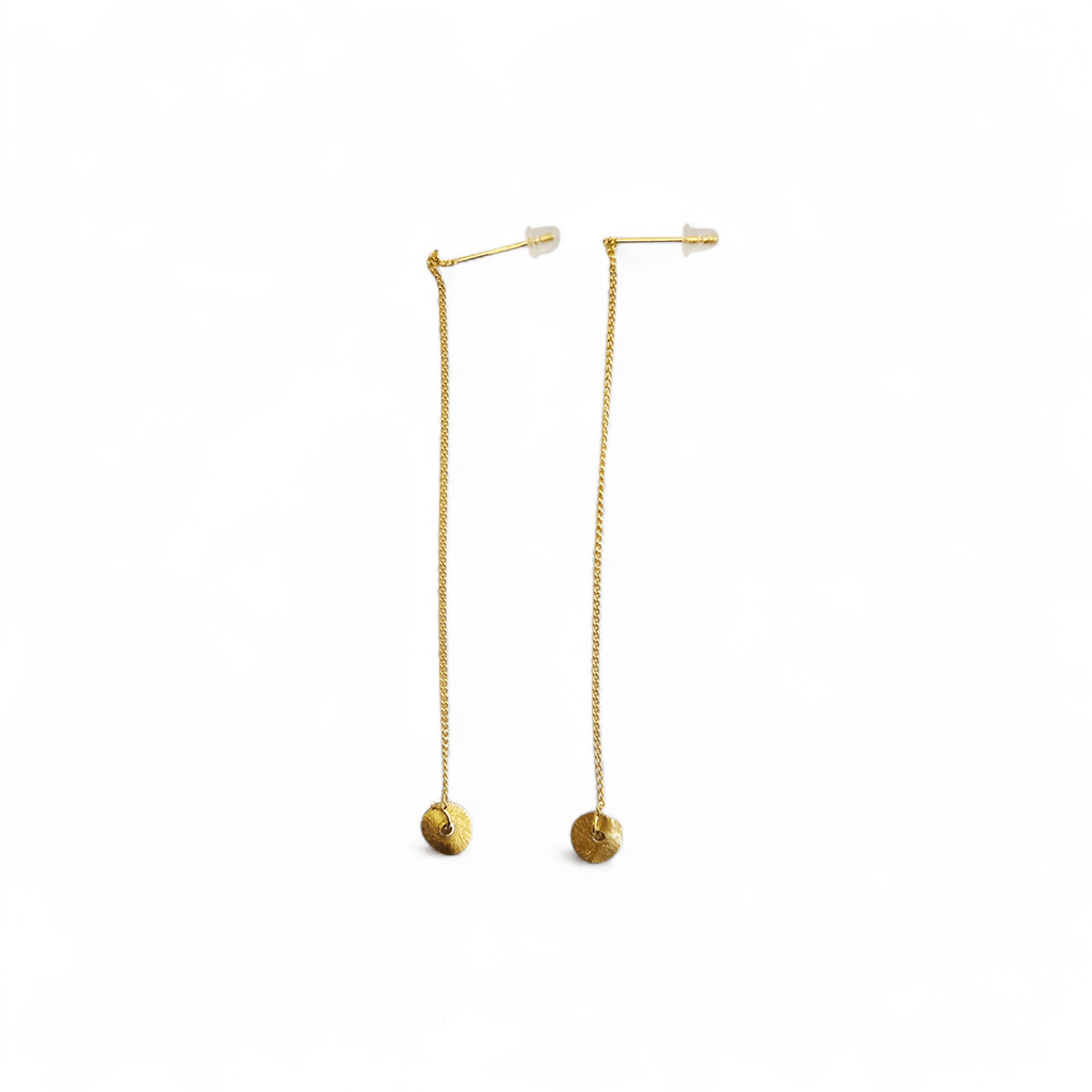 Gold Thread Earrings - MINU Jewels