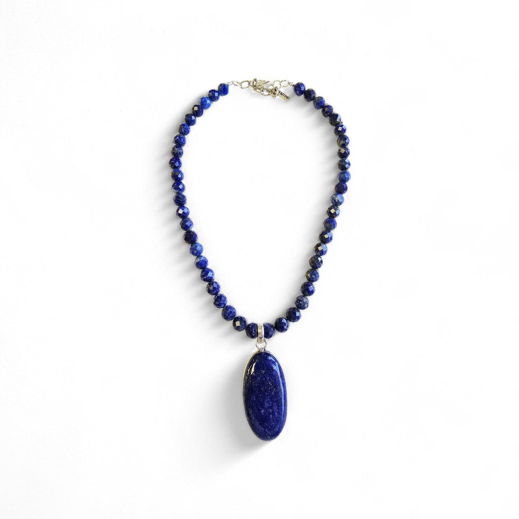 Lapis Hobo Necklace