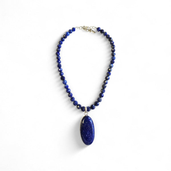 Lapis Hobo Necklace