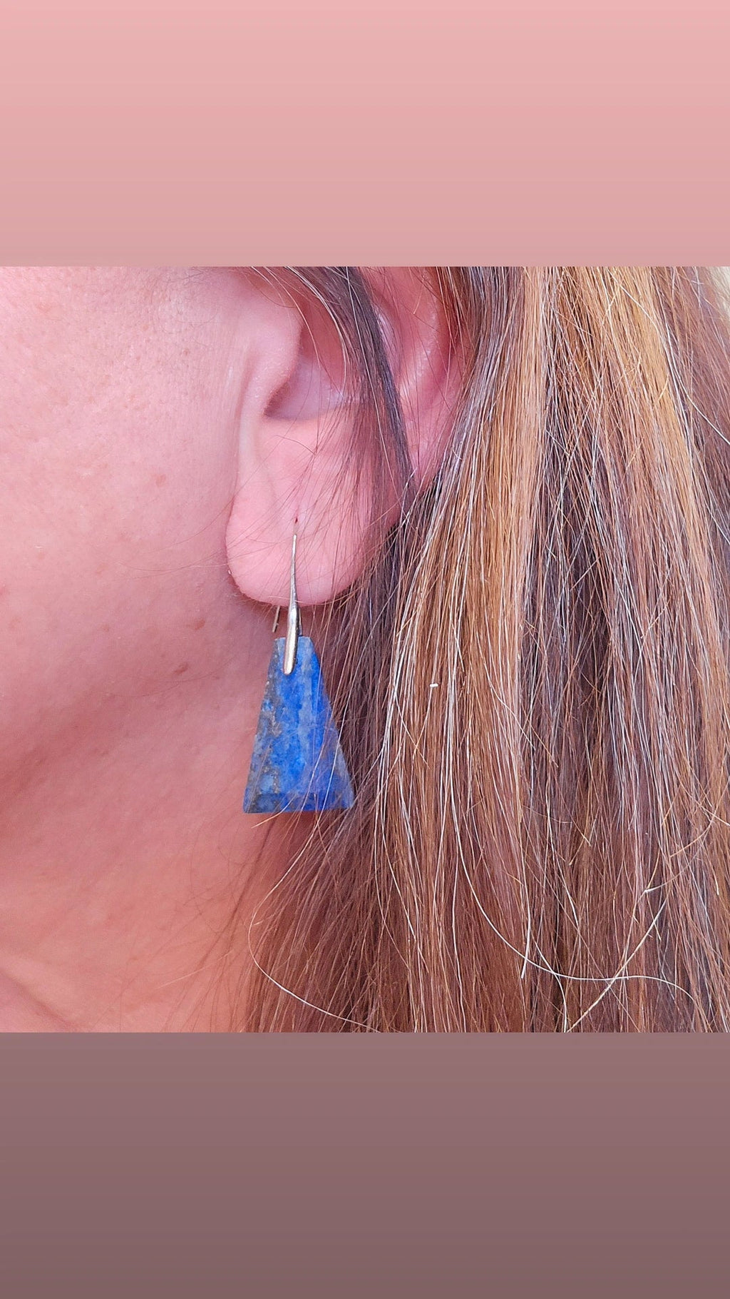 Lapis Triangle Earrings - MINU Jewels