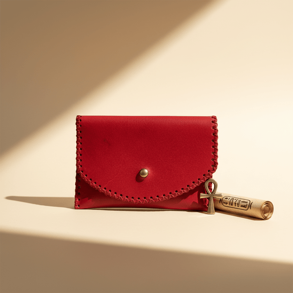 Leather Holder Red
