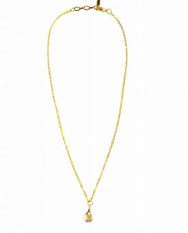 Lemon Topaz Drop Necklace - MINU Jewels
