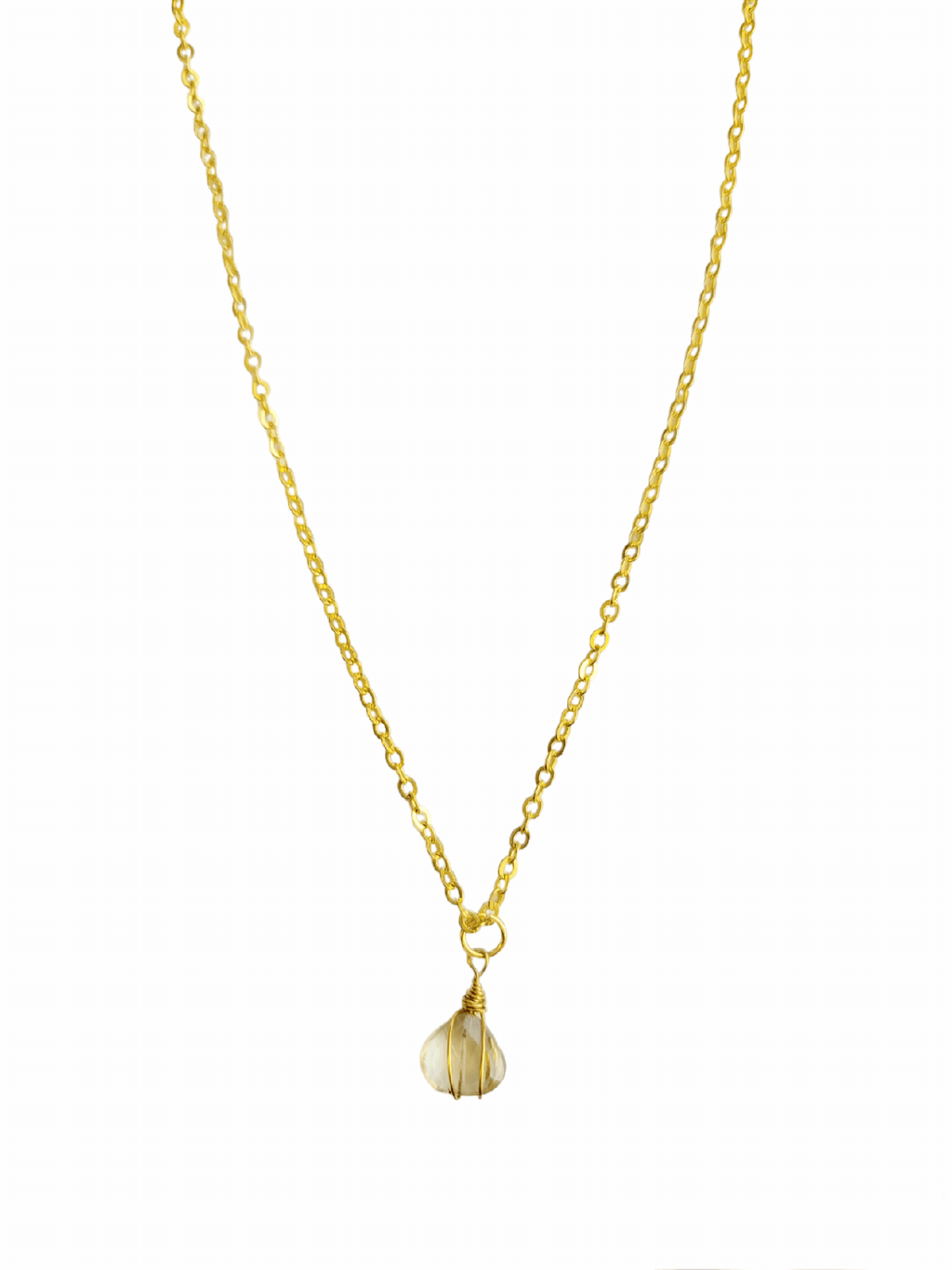 Lemon Topaz Drop Necklace - MINU Jewels