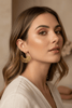 Lotus Gold Hoops