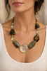 Model wearing the Akisa Necklace