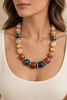 Model wearing the Reddy Necklace