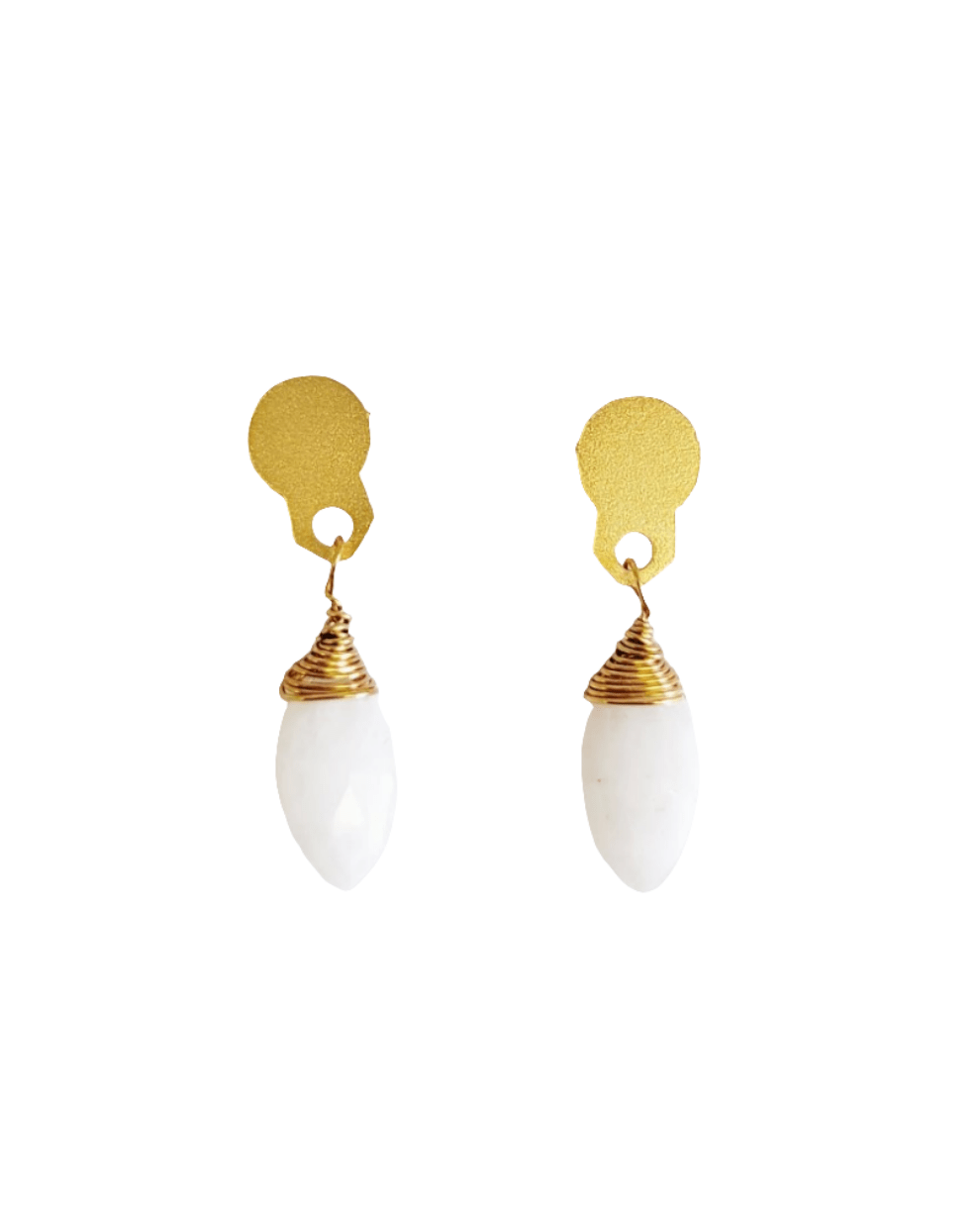 Moonstone Drop Earrings - MINU Jewels
