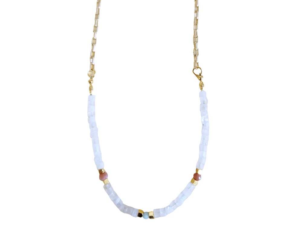 Moonstone Gold Necklace - MINU Jewels