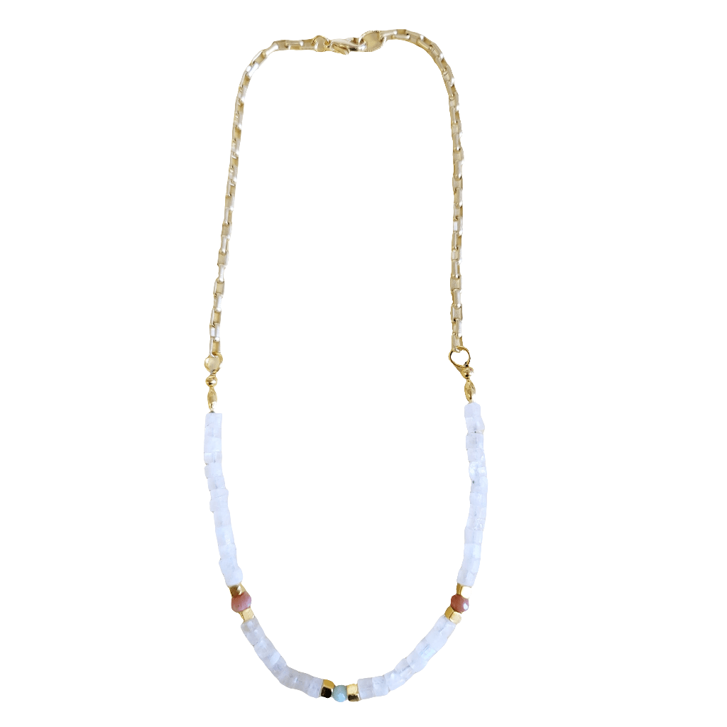 Moonstone Gold Necklace - MINU Jewels