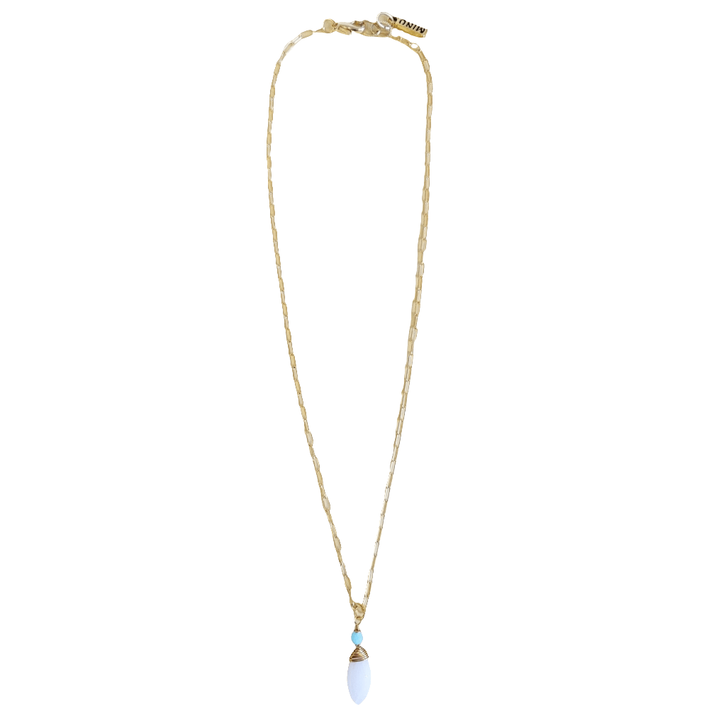 Moonstone Necklace - Silver/Gold - MINU Jewels