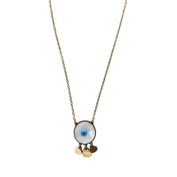 Mother of Pearl Eye Necklace - MINU Jewels