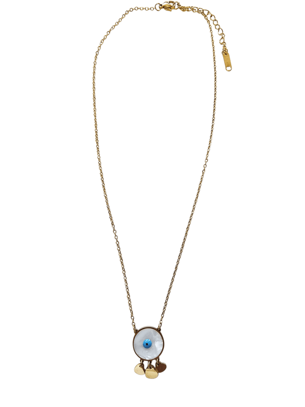 Mother of Pearl Eye Necklace - MINU Jewels