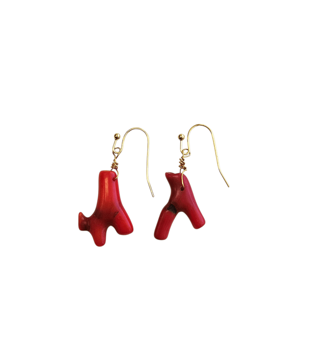 Red Coral Earrings - MINU Jewels