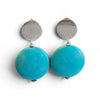 Regina Earrings Silver Round