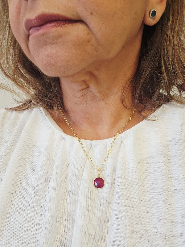 Ruby Wink Necklace - MINU Jewels