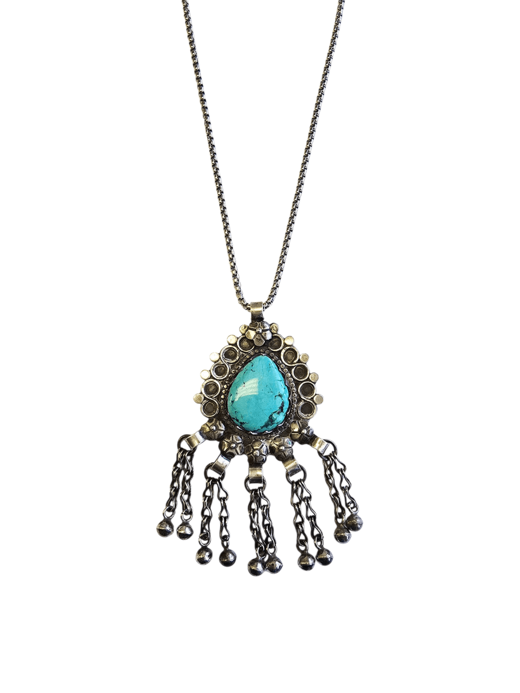 Silver Drop Necklace LG - MINU Jewels