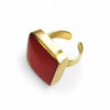 Square Agate Ring