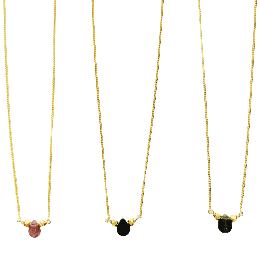 Tourmaline Drop Necklace - MINU Jewels